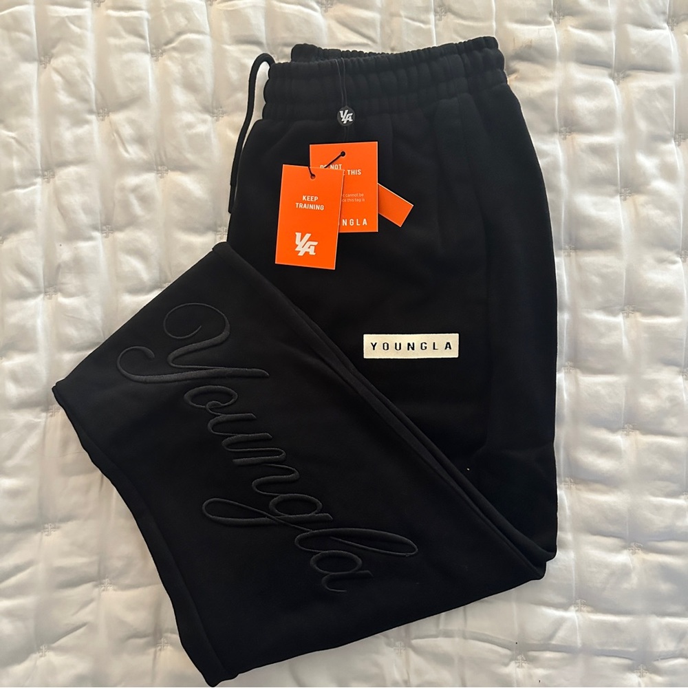 YoungLA Model #245 Autograph Joggers Black M New with Tags